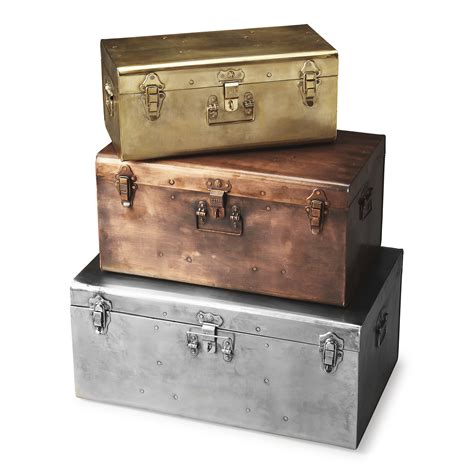 galvanized metal storage box suitcase chest trunk|wayfair storage trunks.